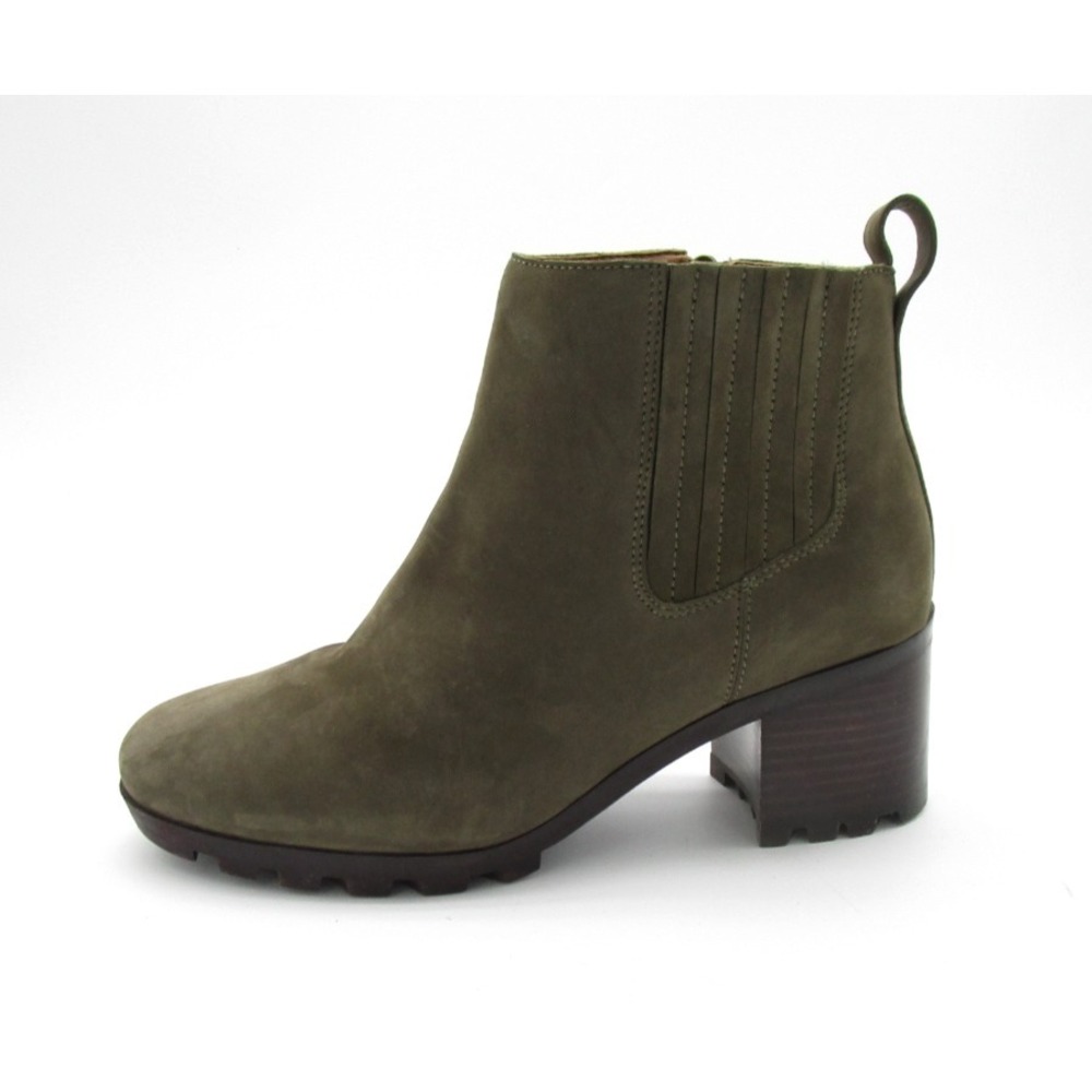 Vionic Wilma Suede Ankle Booties Waterproof Sage Green Comfort Womens Size 9 - Picture 6 of 9